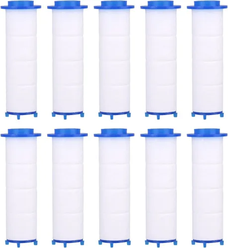 Vista 3 de 10 piezas de filtro de cabezal de ducha para Drivese, filtros de cabezal de ducha turbo de repuesto para cabezal de ducha de mano Drivese