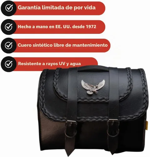 Vista 2 de Willie & Max maleta de viaje para motocicleta Max Pax, Serie mágica negra, Negro