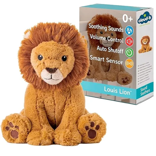 Cloud b Máquina de sonido con ruido blanco y sonidos relajantes | Animal de peluche tierno | Configuraciones ajustables y apagado automático |