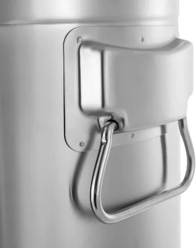 Vista 9 de Lata de leche de acero inoxidable de 35 litros, contenedor de almacenamiento de leche, contenedor de almacenamiento de leche de 9.24 galones, cubo
