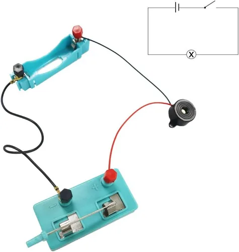 Vista 4 de Kit de motor de circuito eléctrico de CC, experimentos científicos, circuitos educativos, kits de aprendizaje para niños, juguetes STEM