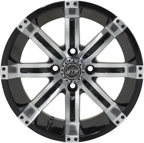 Vista 3 de Tempest - Rueda de aluminio para carrito de golf, patrón de pernos de 0.157 x 4.000 in (se vende como una sola unidad)