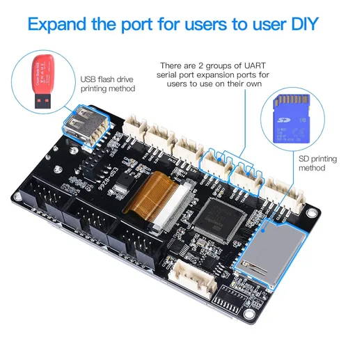Vista 5 de BIGTREETECH TFT35 V3.0.1 Pantalla táctil con dos modos de trabajo Panel controlador inteligente compatible con LCD12864 WiFi para Octopus V1.1/SKR