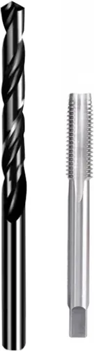 Vista 9 de 5/8 "-11 UNC HSS Juego de llaves y troqueles, 5/8"-11 UNS Macho de rosca de máquina y 5/8"-11 UNS Rosca redonda Die mano derecha