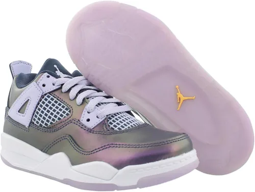 Vista 2 de Nike Jordan 4 Retro SE PS Kids Monsoon BlueMelon TintWhiteArmory Blue BQ9042
