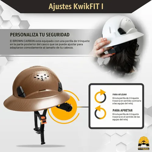 Vista 6 de KwikSafety - Charlotte, NC - Sombreros duros [Ala completa, estilo gorra, estilo de escalada] Tipo 1, Clase C ANSI OSHA Blanco - Combo (Ahorrar $)