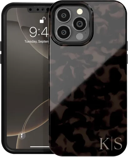 Vista 8 de Funda Personalizada de Caligrafía con Nombre Carey Tort Monograma Personalizado, Compatible con iPhone 17 Air, 16 Pro Max, 15 Plus, 14, 13 Mini, 12