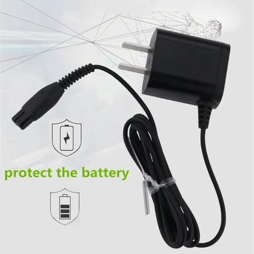 Vista 2 de HQ8505 - Cable de carga para afeitadora de 15 V, adaptador de corriente alterna, cable de carga compatible con Philips Norelco S7000 S5000 S3000