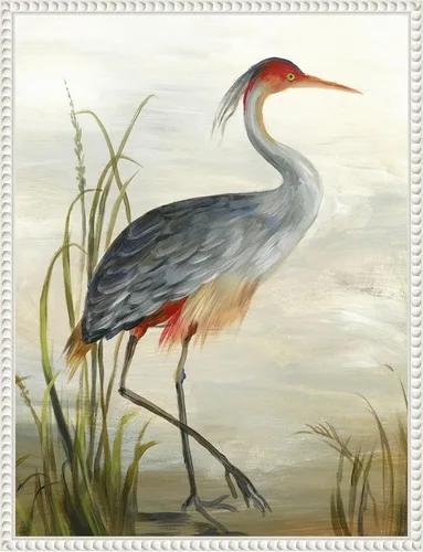 Vista 12 de Amanti Art Framed Wall Art Print 24x20 Grey Heron by Aimee Wilson, Animals Wall Art, Rustic Farmhouse Decor, Small Poster Painting Artwork for