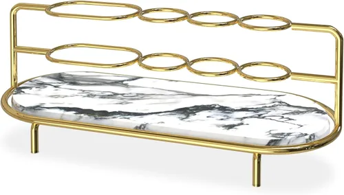 Vista 7 de Soporte para cepillo de dientes eléctrico de montaje en pared, organizador de cepillos de dientes con almohadilla de base de diatomita, soporte