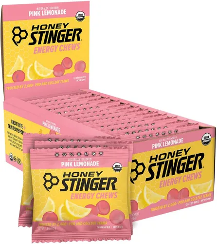 Vista 54 de Honey Stinger Masticables energéticos orgánicos Citrus Splash, sin gluten y sin cafeína, para ejercicio, correr y rendimiento, nutrición deportiva