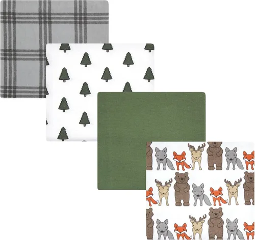 Vista 86 de Hudson Baby Unisex Baby Cotton Flannel Receiving Blankets, Christmas Scene, One Size (Pack of 2)