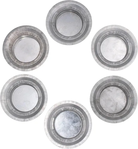 Mason Jar Lifestyle - Portavelas con tapa de metal (6 unidades, boca regular)