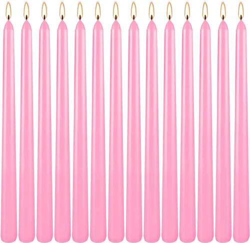 Vista 18 de Howemon 20 velas de pilar de cera de larga combustión a granel de 2 x 4 pulgadas, sin goteo, sin perfume, sin humo, para bodas, fiestas, spa