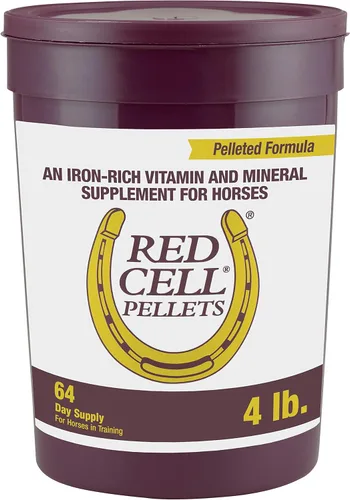 Farnam Horse Health - Gránulos de glóbulos rojos, suplemento de vitaminas y hierro y minerales para caballos, ayuda a llenar importantes lagunas