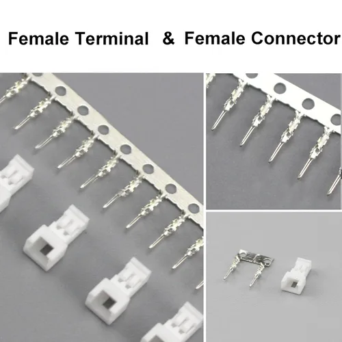 Vista 4 de Kit surtido de conectores JST MX de 0.049 in, conectores de carcasa macho y hembra de paso de 0.049 in, terminal de enchufe adaptador de carcasa