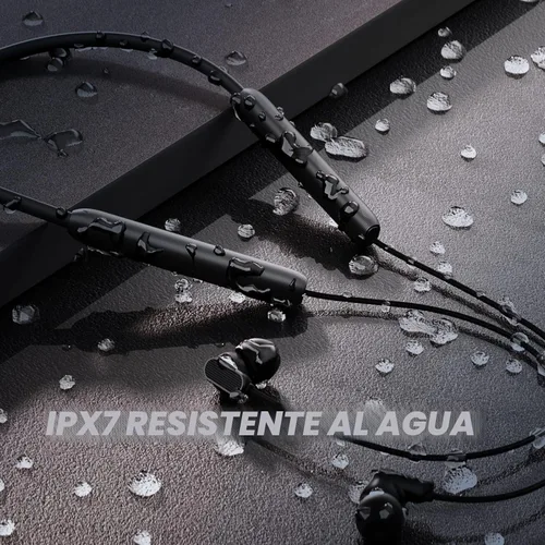 Vista 6 de Auriculares Bluetooth N18 con banda para el cuello, auriculares inalámbricos Bluetooth 5.2 con micrófono, comodidad ultraligera, IPX7 impermeable