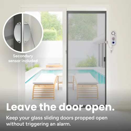 Vista 7 de TECHKO Alarma estroboscópica segura para piscina para niños, mascotas, certificación ETL UL 2017, resistente a la intemperie interior/exterior
