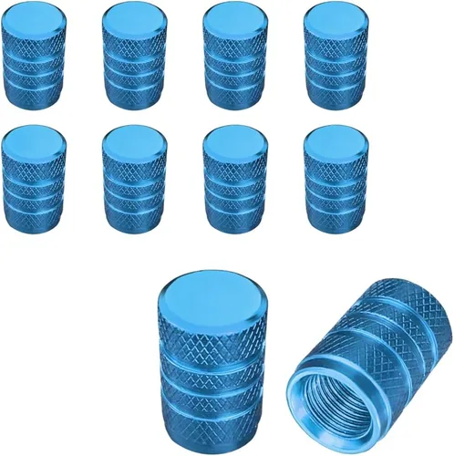 Vista 8 de Ziciner Juego de 5 tapas de válvula de neumático de automóvil, juego de tapas de aire de aluminio, a prueba de polvo y resistentes a la corrosión