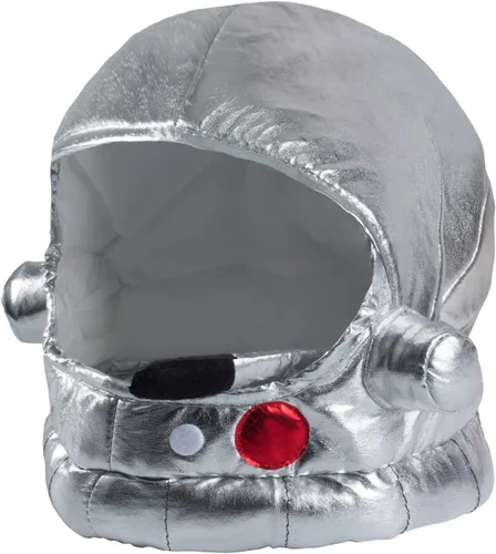 Vista 4 de Tigerdoe Casco de astronauta - Casco espacial - Casco metálico suave de astronauta - Disfraces de astronauta de la NASA - Fiesta espacial, Casco