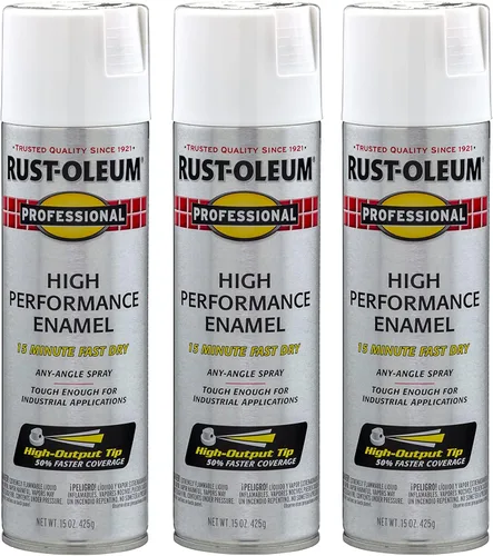 Vista 22 de Rust-Oleum 7515838 Pintura en aerosol de esmalte profesional de alto rendimiento, 14 onzas, aluminio