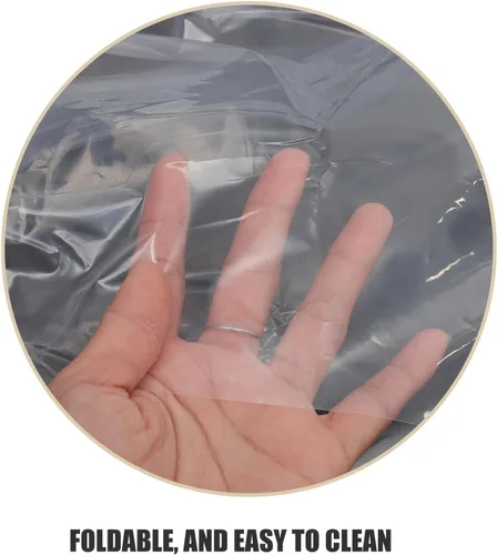 Vista 3 de Transparent Plastic Sofa Covers 360x135cm Waterproof Couch Dust Protector Bags Clear Furniture Storage Cover for Protecting Sofa Moving Storage