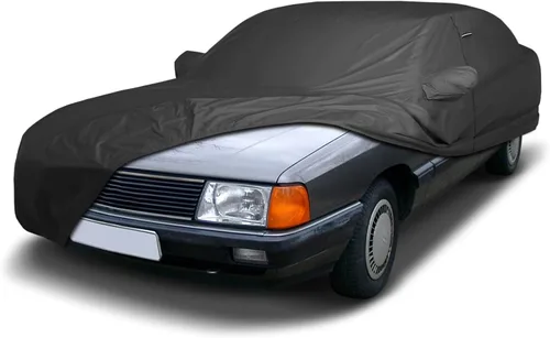 Vista 54 de iCarCover Funda de automóvil personalizada para Audi 100 y 200 (1989-1994), impermeable, para todo tipo de clima, lluvia, nieve, UV, protector solar