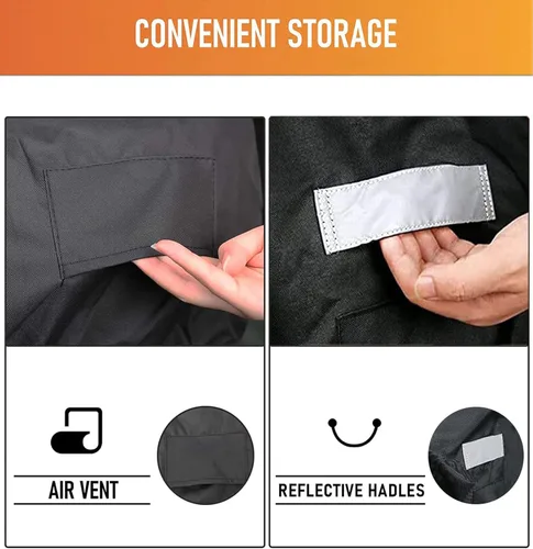 Vista 5 de Grisun Cubierta de Parrilla Empotrada de 32 Pulgadas para Parrilla de Gas Empotrada Bull 45005, Cubierta de Parrilla para Parrilla al Aire Libre