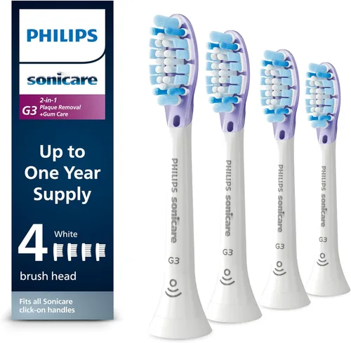 Vista 14 de Genuine Philips Sonicare Cabezal de cepillo de dientes G3 Premium Gum Care, HX9052 / 95, paquete de 2, negro