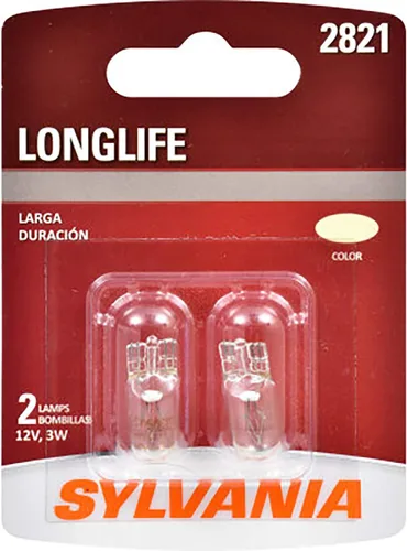 SYLVANIA - 2821 Miniatura de Larga Vida - Bombilla, Ideal para Iluminación Interior, Mapa, Placa de Matrícula y Más (Contiene 2 Bombillas)