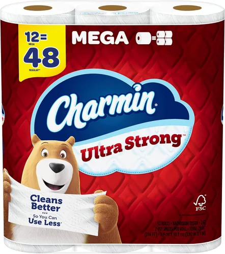 Vista 16 de Charmin Papel higiénico ultra fuerte, 4 megarrollos = 16 rollos regulares
