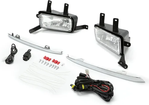 Vista 8 de ECOTRIC Luces antiniebla con labios cromados Compatibles con lámparas de parachoques 2015-2020 Chevy Chevrolet Tahoe Suburban con interruptor y kit