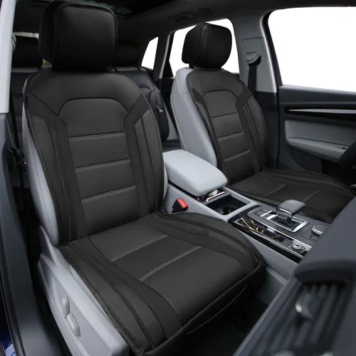 Vista 4 de Cojín de asiento delantero FH GROUP PU25BROWN12 marrón ultra comodidad (airbag compatible), Negro