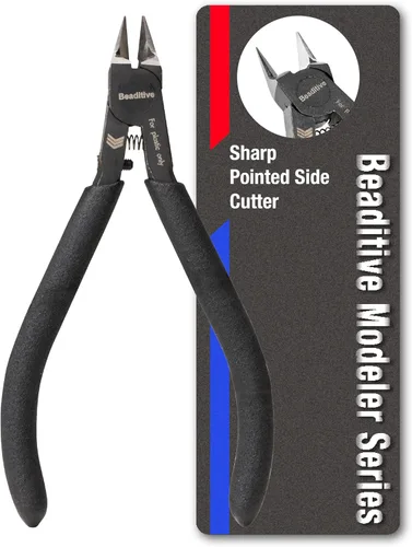 Beaditive Cortador lateral puntiagudo para modelo de plástico, cortador de bebedero de plástico, Gunpla, modelo Gundam, construcción de modelos a