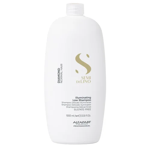 ALFAPARF MILANO Semi di Lino Diamond Shine - Champú iluminador sin sulfato - Añade brillo y brillo - Sin parabenos ni parafina - Seguro para cabello