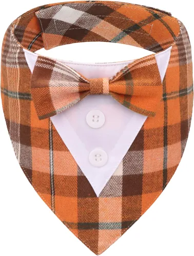 Vista 9 de ADOGGYGO Bandana formal de esmoquin para perro, XS, negro (boda, disfraz de cumpleaños)