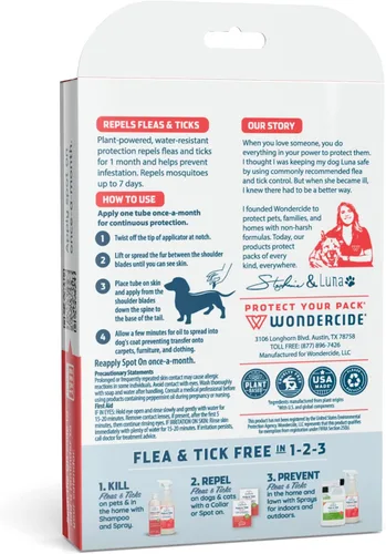 Vista 8 de Wondercide - Repelente contra pulgas y garrapatas para perros - Repelente de pulgas, garrapatas y mosquitos, prevención para perros con aceites