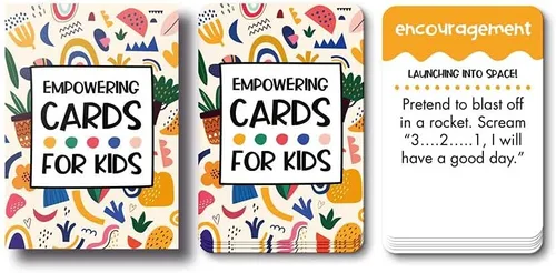 Vista 2 de Tarjetas de empoderamiento para niños: enseña atención plena, afirmaciones, autoestima, relajación y más