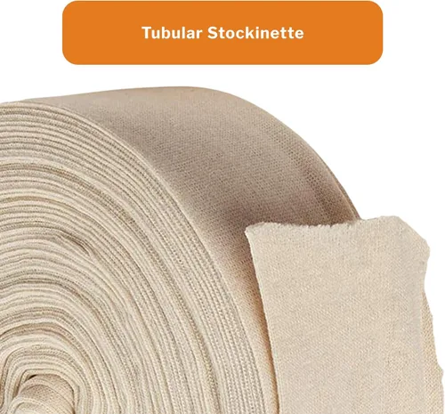 Vista 2 de McKesson Medias tubulares, vendaje de compresión de algodón bajo fundido, no estéril, 8 pulgadas x 25 yardas, 1 unidad, 1 paquete