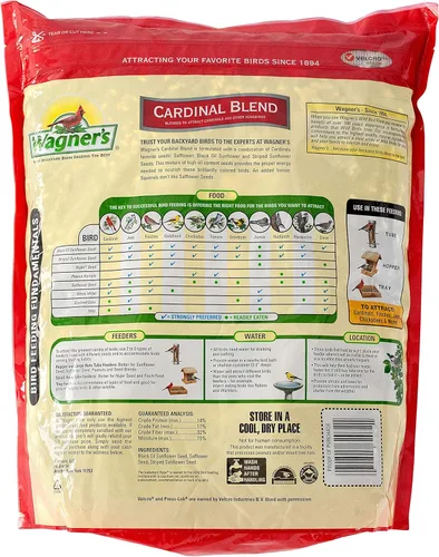 Vista 2 de Wagner's 62032 Cardinal Blend - Alimento para pájaros silvestres, bolsa de 6 libras