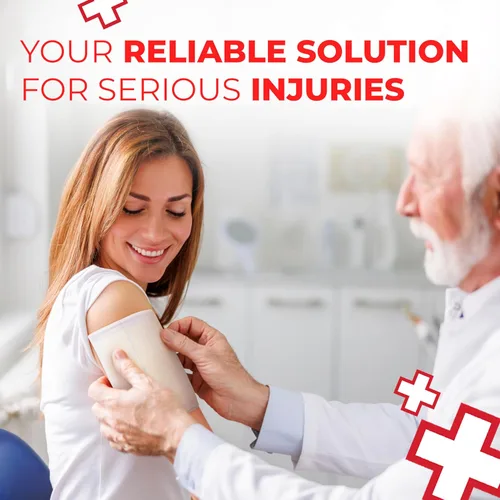 Vista 7 de Almohadillas de combinación estéril (ABD) de 8 x 10 pulgadas – Diseño altamente absorbente para heridas grandes, envueltas individualmente para un