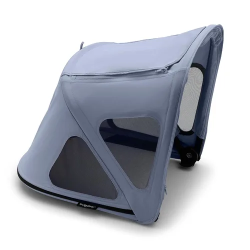 Vista 7 de Bugaboo Toldo Breezy con paneles de ventilación y mosquitera integrada, compatible con cochecitos Fox, Cangaroo, Cameleon 3 y Lynx, tela UPF 50+