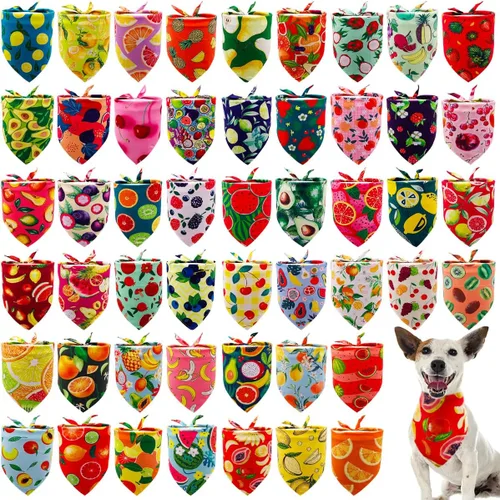 Vista 10 de 50 pañuelos para perro para el día del padre, extra grandes, extra grandes, XL, XXL, triangular, bufandas para la cabeza, orillo, costura de borde