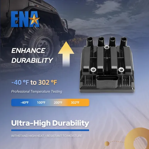 Vista 5 de Paquete de Bobina de Encendido ENA UF484 Compatible con VW Volkswagen Beetle Golf Jetta City 1999 2000 2001 2002 2003 2004 2005 2006 2007 2008 2009