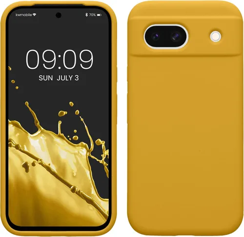 Vista 133 de kwmobile Funda Compatible con Google Pixel 6 Pro - Funda de Teléfono de Silicona TPU con Acabado Suave - Azul Caribe