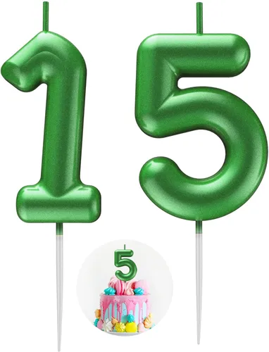 Vista 40 de Velas número 2 arcoíris con número 3D de feliz cumpleaños para decoración de fiesta de pastel de cumpleaños, suministros de celebración