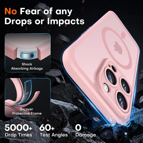 Vista 1271 de TOCOL Funda para iPhone 11, compatible con Magsafe, protección completa de cámara, imanes integrados, protección contra caídas, funda translúcida
