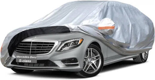 Vista 82 de GUNHYI - Funda de automóvil de 6 capas para Tesla Model 3 (2017-2025), impermeable para todo tipo de clima, protección UV contra la nieve, el sol