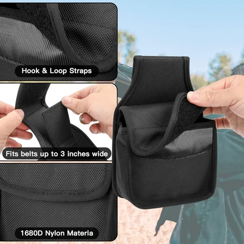 Vista 4 de Xxerciz Bolsa táctica de munición, bolsa de munición suelta de nailon para cinturón, bolsillo de munición de caza de tiro, bolsa de transporte