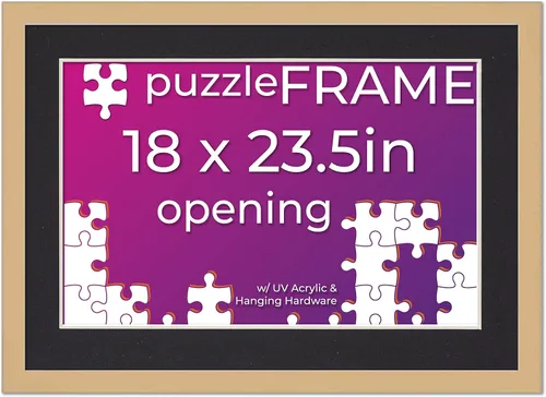 Vista 30 de Poster Palooza Kit de marco de rompecabezas de 11.25 x 38.25 pulgadas. El kit incluye hojas de pegamento para rompecabezas, marco de rompecabezas